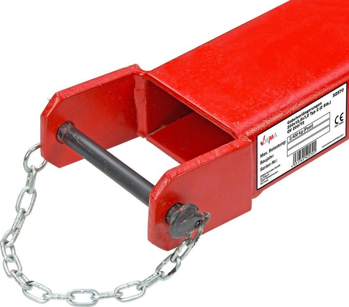 Image du produit Dema Extensions de fourches 200 x 10,7 x 5,3cm 2pcs