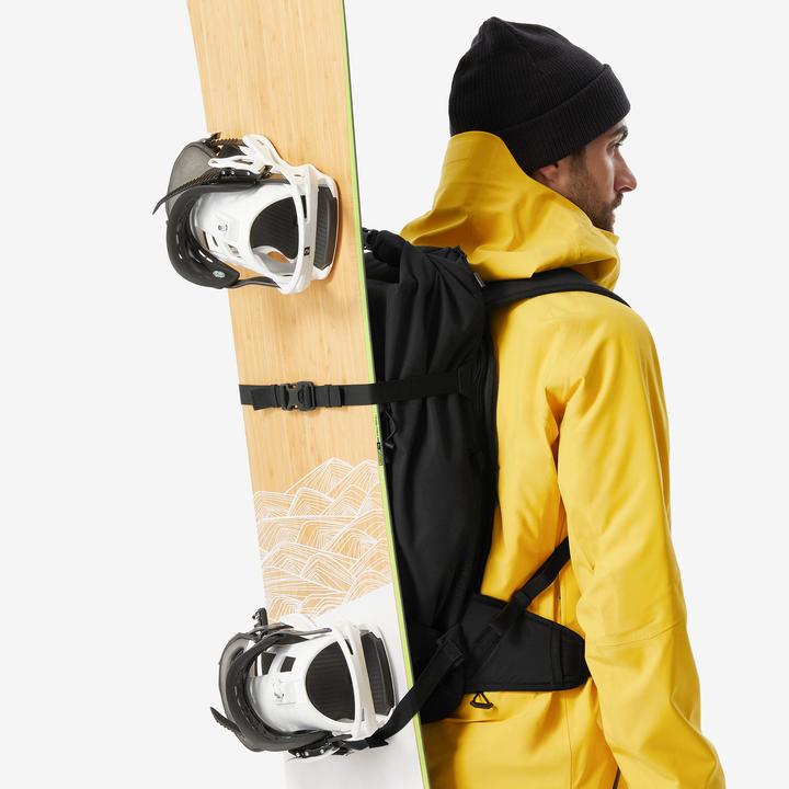 Actual product image Wedze Roll Top Strong Freeride 30 L Ski/Snowboard Backpack - Black (30 l)