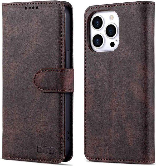 Produktbild MU Classic Retro Leder Bookcover Hülle (Apple iPhone 14 Pro Max)