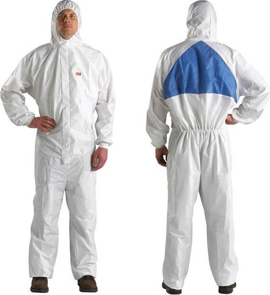 Actual product image 3M Disposable coverall, spunbond white, size M, antistatic, dust-, water-, radioactive protection (M)