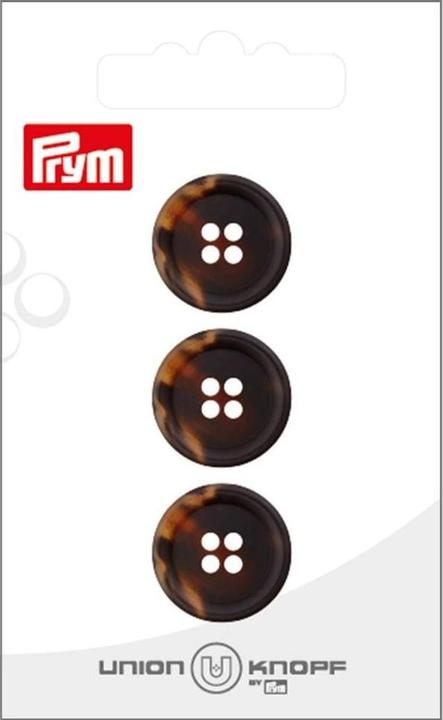Produktbild Prym Knöpfe Polyester 18 mm, 3 Stück, Dunkelbraun