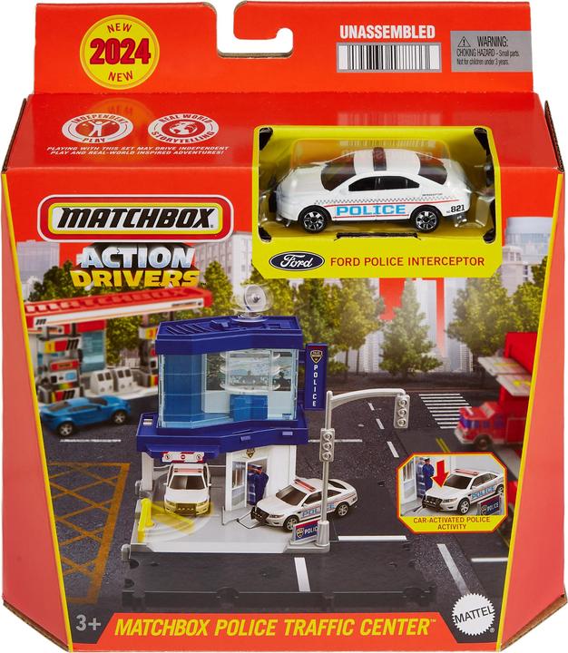 Actual product image Matchbox Action Drivers Police Patrol Station