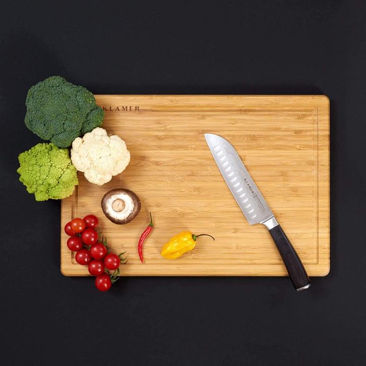 Produktbild KLAMER Santoku Damastmesser 18 cm Kochmesser (18 cm)