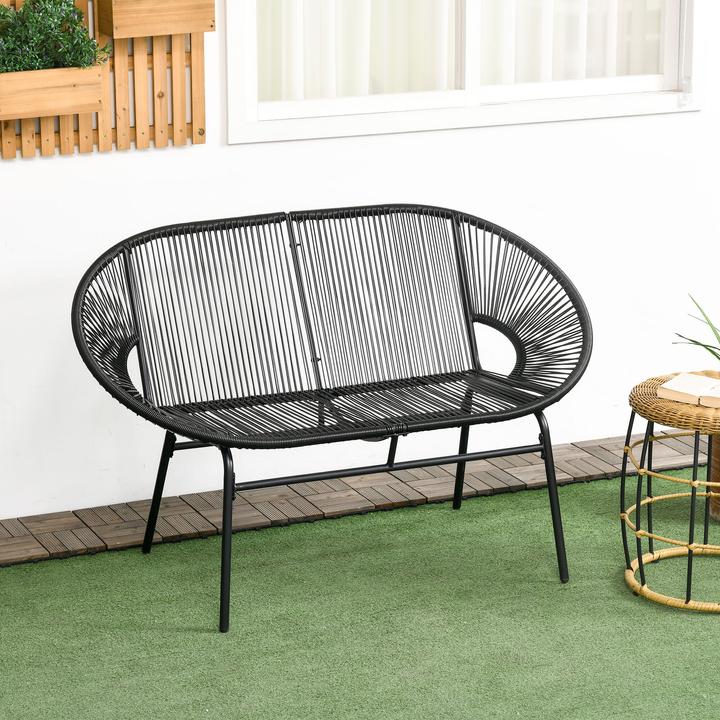 Image du produit Outsunny Banc de jardin en osier