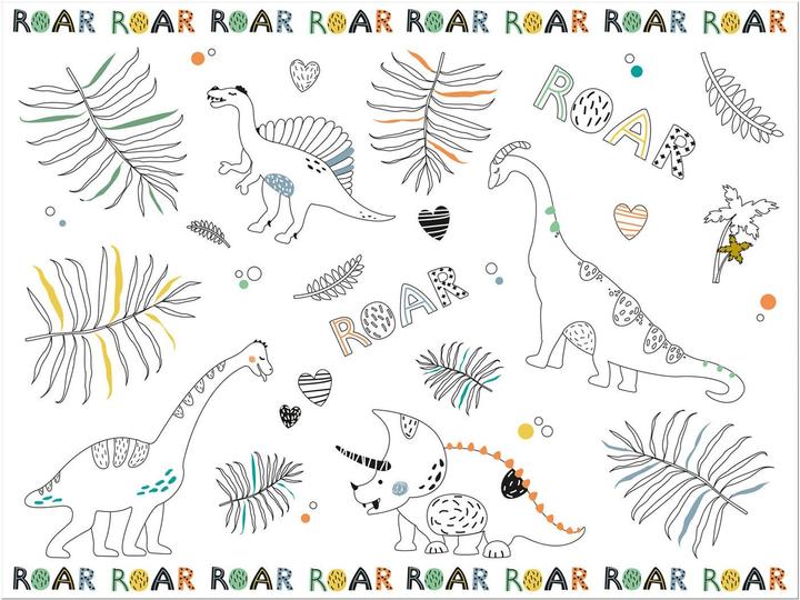 Produktbild Folat Malvorlage Tischset Dino Roars, 6tlg.