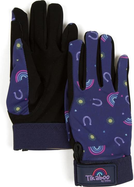 Tikaboo Regenbogen Reithandschuhe (L)