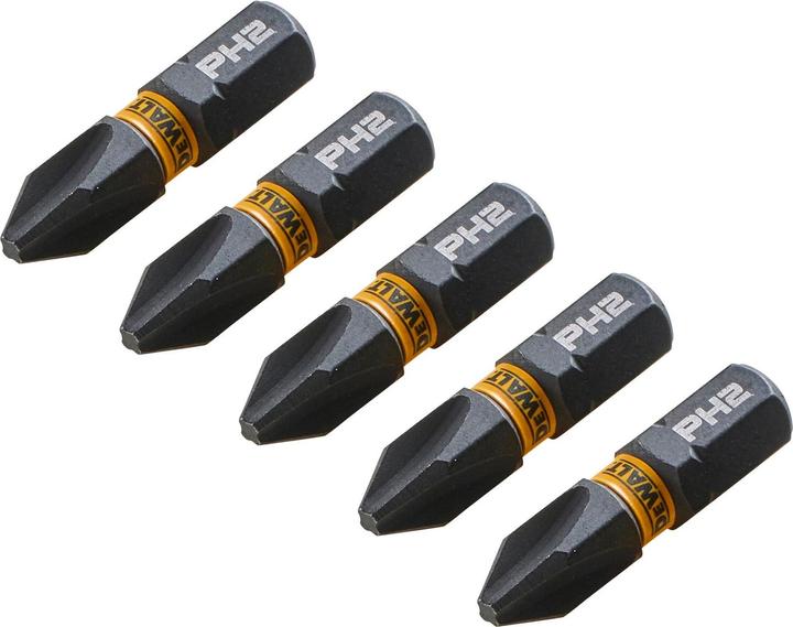 Produktbild DeWalt DT7994TQZ PH2 Bits 5 Stück, 25mm Länge, magnetisch (25mm)