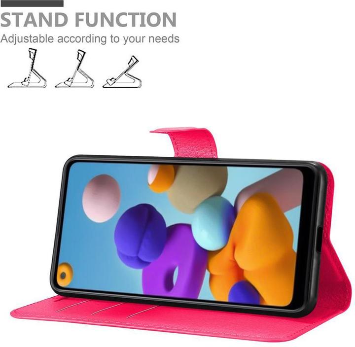 Actual product image Cadorabo Book with stand function cover (Samsung Galaxy A21)
