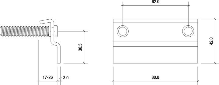 Produktbild Blaser Einbruchschutz Sicherungswinkel H BLASER