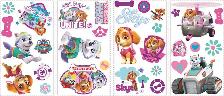 Paw Patrol Meisje Pups Verwijder En Plak Muurstickers