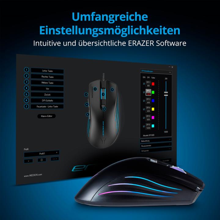 Produktbild Medion Erazer Supporter P12 (Kabelgebunden)