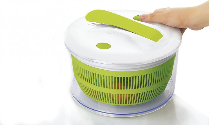 Actual product image Ibili Salad spinner 24 cm Easy handling thanks to pedal mechanism