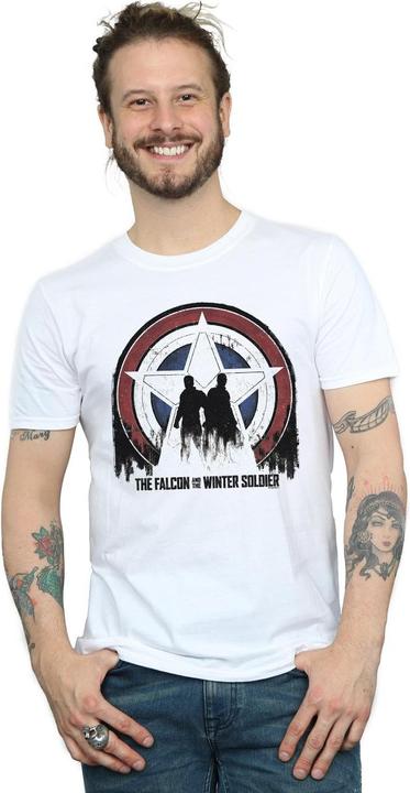 Image du produit - T-shirt THE FALCON AND THE WINTER SOLDIER STAR SILHOUETTES - Homme (XL)
