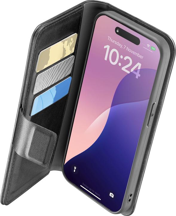 Actual product image Cellularline - Book Agenda 2 Case für (Apple iPhone 16e)