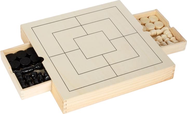 Actual product image small foot checkers, queens, mills