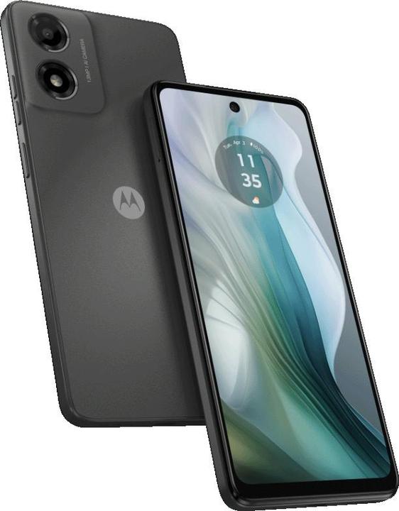 Actual product image Motorola Moto E14 (64 GB, Graphite gray, 6.56", Dual SIM, 13 Mpx, 4G)