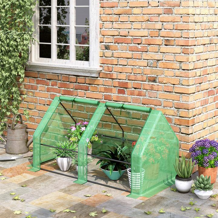 Produktbild Outsunny Gewächshaus mit Stecksystem Aufbau