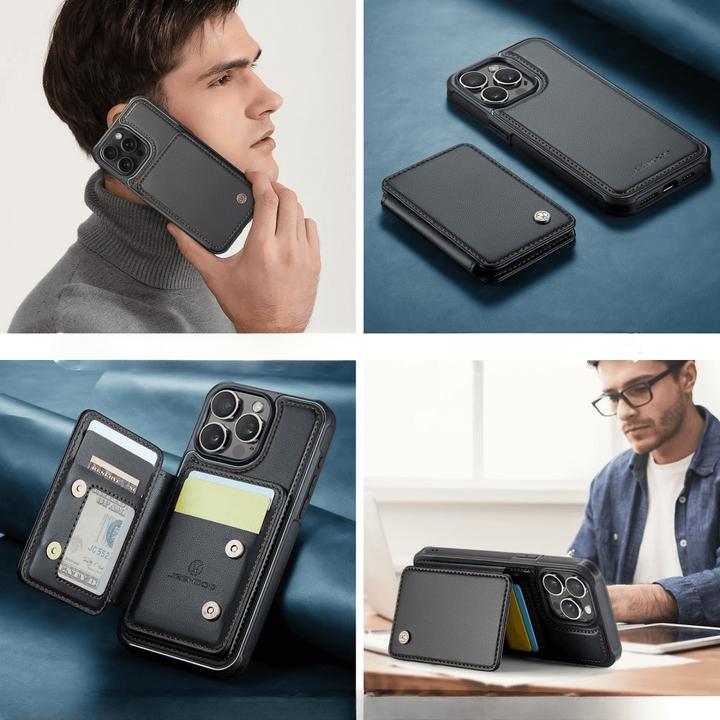 Produktbild Cover-Discount iPhone 16 Pro - 2-in-1 Backcover mit Kreditkarten-Etui (Apple iPhone 16 Pro)