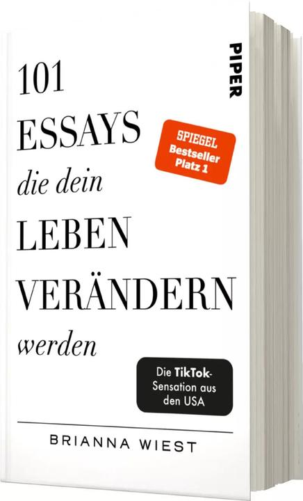 101 Essays, die dein Leben verändern werden (German, Brianna Wiest, 2022)