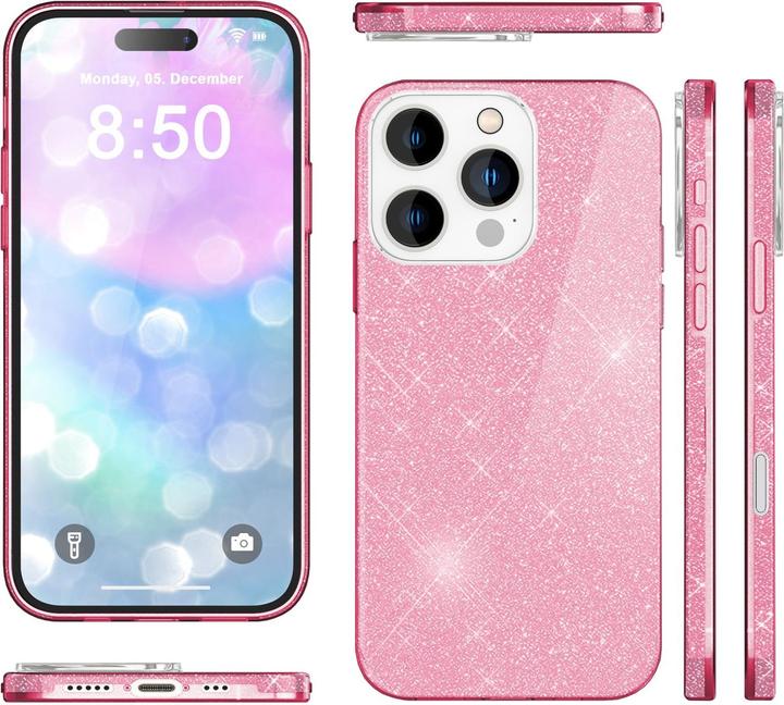 Produktbild Nalia Glitzer Hybrid Hülle (Apple iPhone 16 Pro Max)