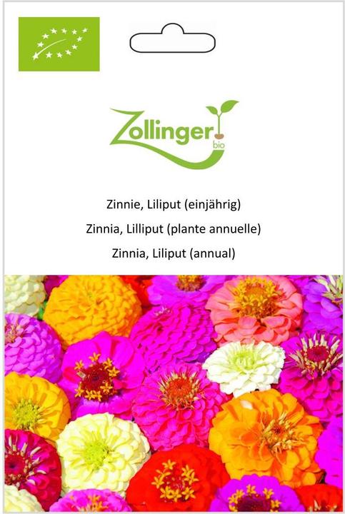Produktbild Zollinger Bio Zinnie, Liliput (einjährig) (Blumenzwiebel)