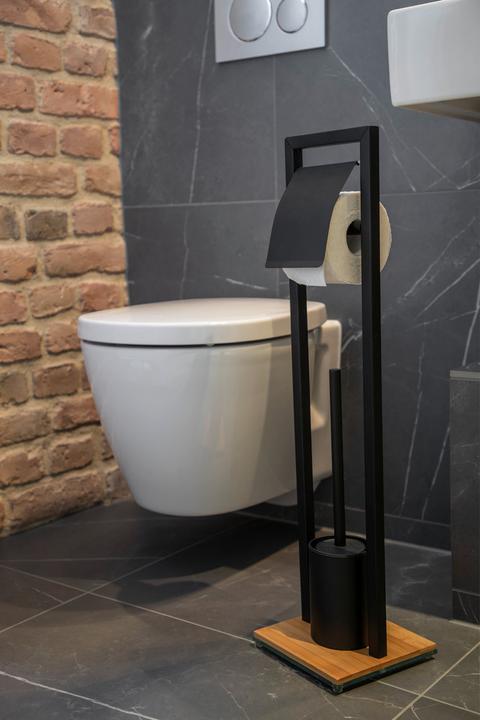 Actual product image Wenko Toilet set Bambusa Black