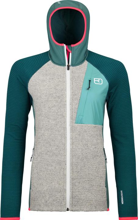 Ortovox Women's Fleece Grid Plus Classic Knit Hoody