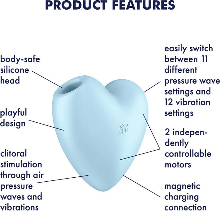 Image du produit Satisfyer Vibromasseur Cutie Heart Air Pulse