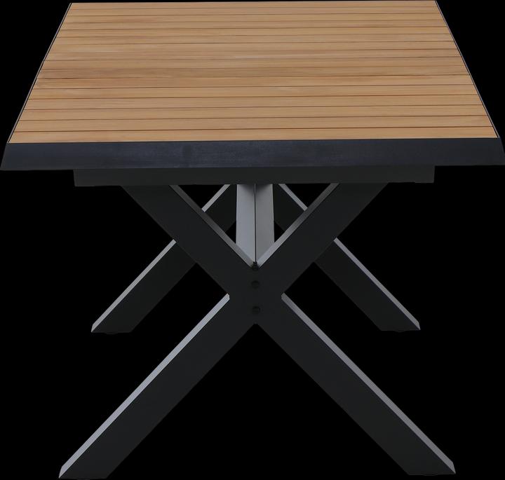 Image du produit Siena Garden Sincro Ausziehtisch 160/200x90cm matt anthrazit / Teak FSC (160 cm)