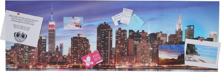 Image du produit Swisshandel24 Tableau d'affichage LED, tableau d'affichage Memoboard lumineux, minuterie - 120x40cm New York (Tableau d'affichage, 120 x 40 cm)