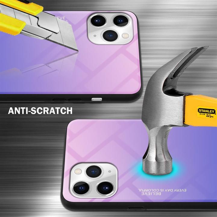 Actual product image Cadorabo TPU 2 colors glass cover (Apple iPhone 11 Pro Max)