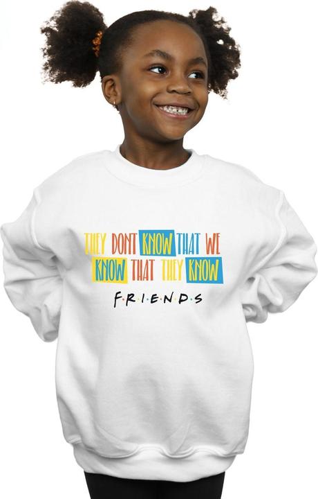 Produktbild Friends They Don't Know Script Sweatshirt Mädchen (140, 146)