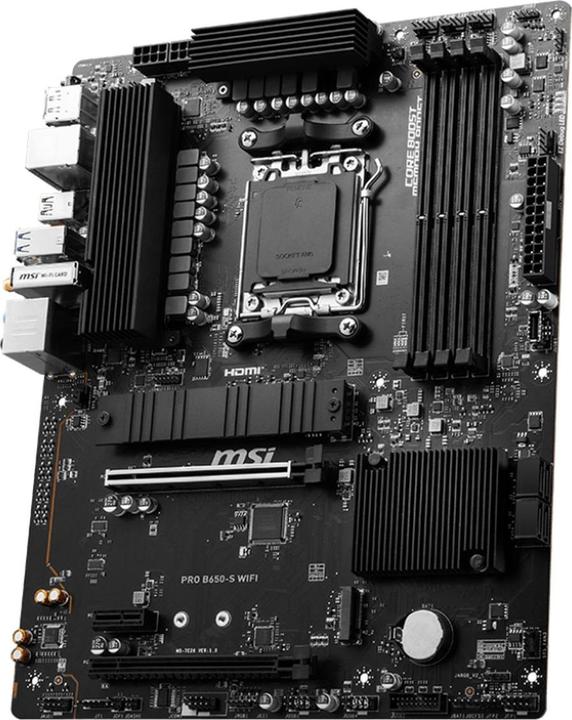 Actual product image MSI PRO B650-S WIFI (AM5, AMD B650, ATX)