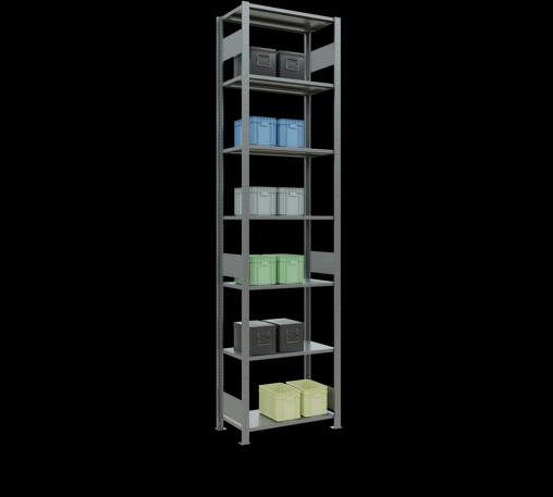 Immagine prodotto Schulte Lagertechnik Sistema di scaffalature di base senza viti MULTIplus150 con ripiani di lunghezza