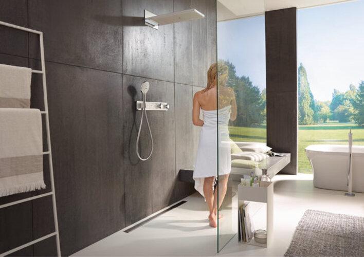 Immagine prodotto hansgrohe Soffione Rainmaker Select 580 3jet : Colore - Bianco/Cromo (3 Tipi di raggi, 20 l/min)