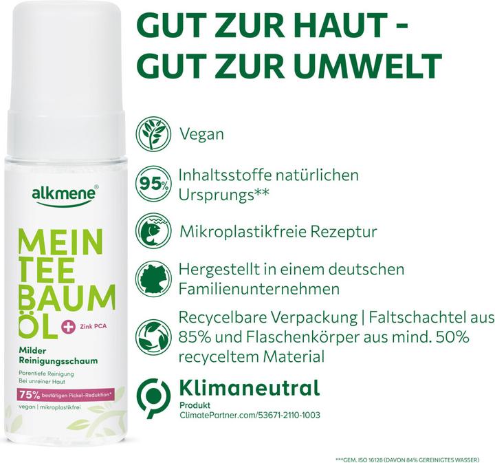 Actual product image Alkmene Mild cleansing foam (Foam, 150 ml)