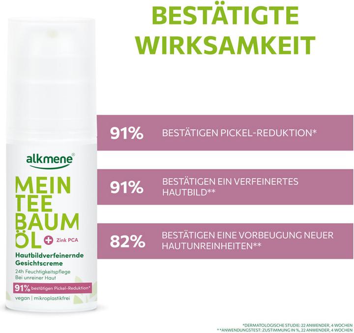 Produktbild Alkmene Mein Teebaumöl (50 ml, 24h Creme, Bis SPF 10)