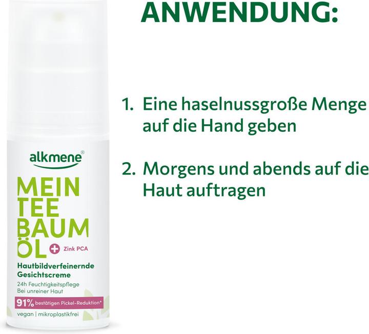 Produktbild Alkmene Mein Teebaumöl (50 ml, 24h Creme, Bis SPF 10)