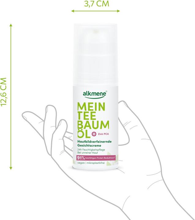 Produktbild Alkmene Mein Teebaumöl (50 ml, 24h Creme, Bis SPF 10)