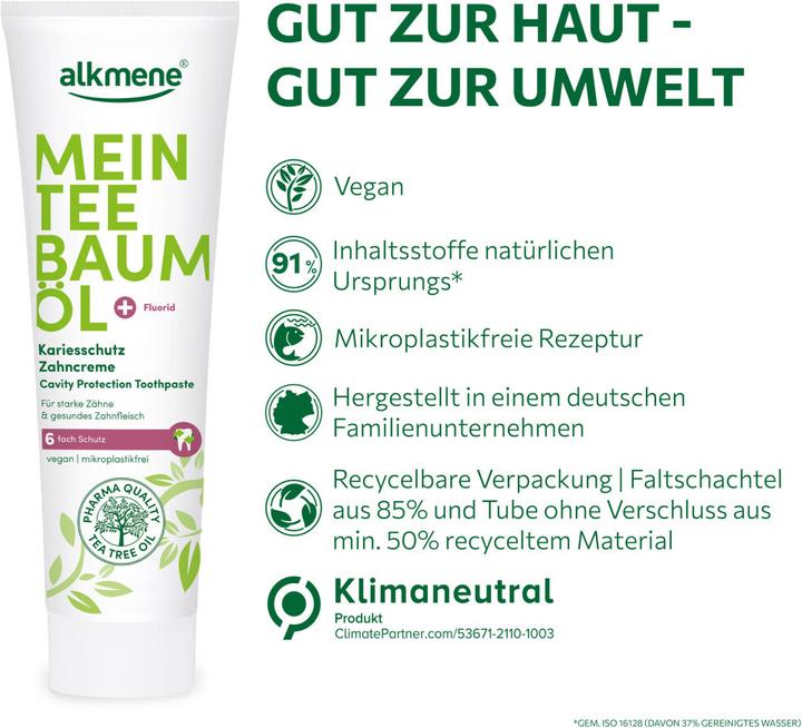 Produktbild Alkmene Kariesschutz Zahncreme (100 ml)