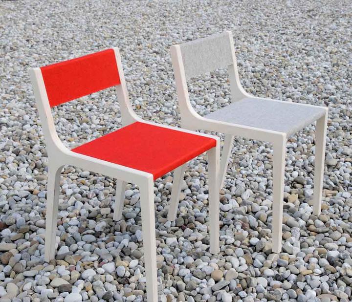 Actual product image Sirch Sibis children's chair Slawomir red felt (Children sofa)