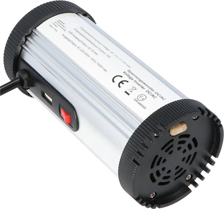 Produktbild AccuCell Spannungswandler DC/AC von 12 Volt auf 230 Volt mit max 150 Watt