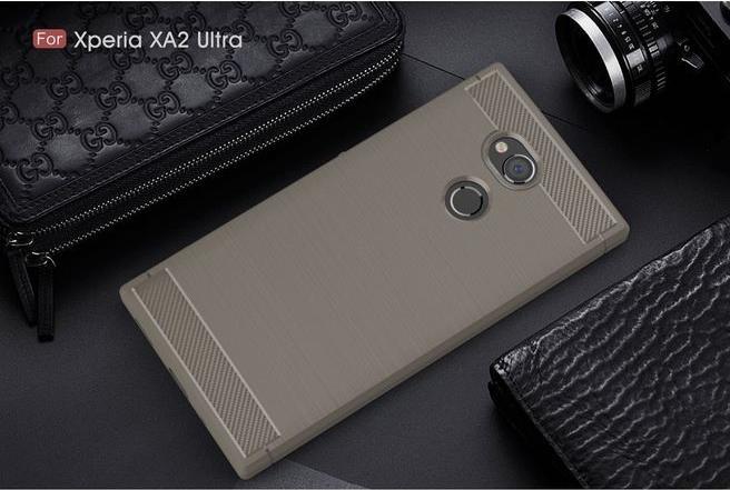 Image du produit MU Classic Couverture en plastique souple avec motif de carbone (Sony Xperia XA2 Ultra)