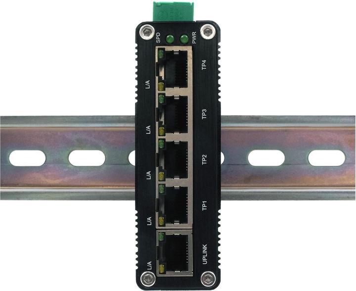 Actual product image Exsys Industr. Ethernet Mini Switch 5x 1 Gbps (5 Ports)