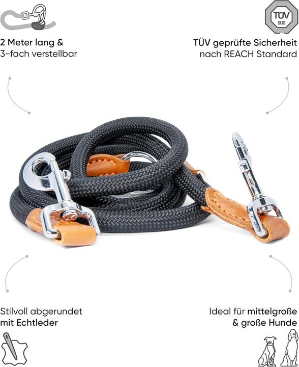 Produktbild Freudentier Verstellbare Führleine (Hund, Spazieren)