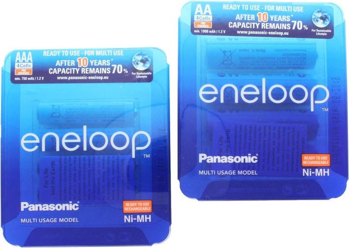 Immagine prodotto Panasonic Batteria Combi Pack 4x AA Mignon + 4x AAA Micro (4 pz., AAA, AA, 2000 mAh)