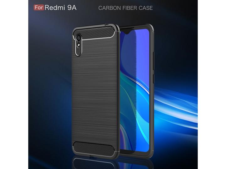 Produktbild Screenguard Xiaomi Redmi 9A Hülle Carbon Brushed Soft TPU (Xiaomi Redmi 9A)