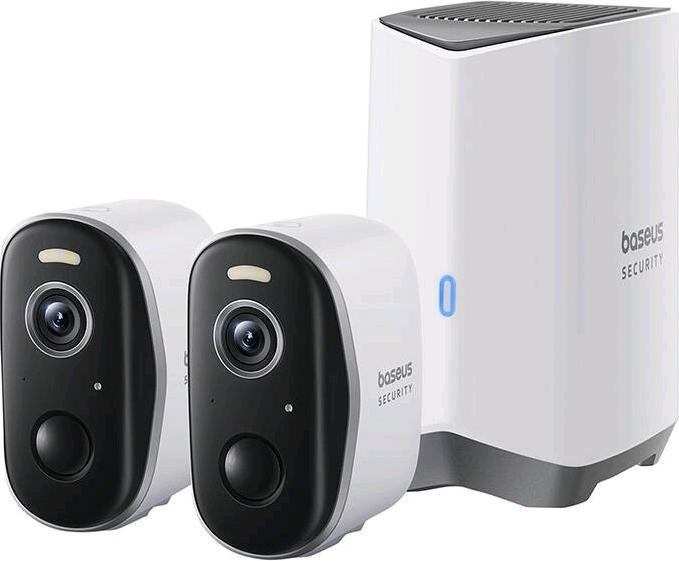 Actual product image Baseus N1 2K Outdoor Camera Set of 2 (White) (2560 x 1440 (WQHD))