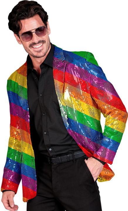 Produktbild Widmann Pailletten Jackett in Regenbogen Muster (M)