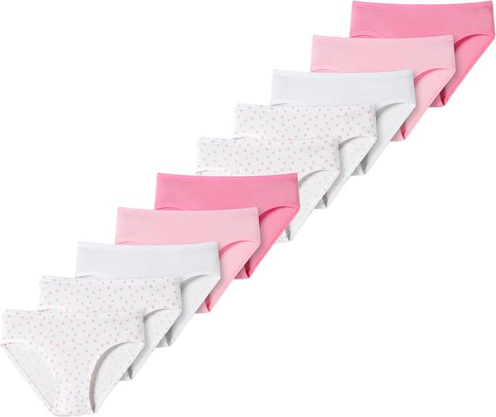 Schiesser 10er Pack 95/5 Kids Girls Organic Cotton Slip